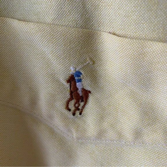 Ralph Lauren Yellow Casual Button Down Shirt - Picture 4 of 8